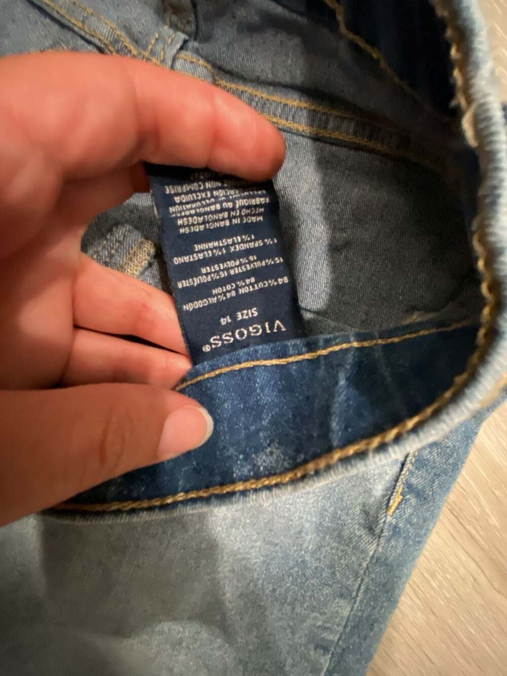 Vigoss The Chelsea Denim Shorts Size 14 - Picture 2 of 3